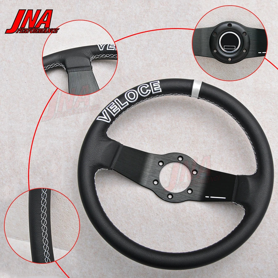 12.5inch 2 Spoke Sports Steering Wheel VELOCE Sim Racing Tuning Wheel PC-ST49