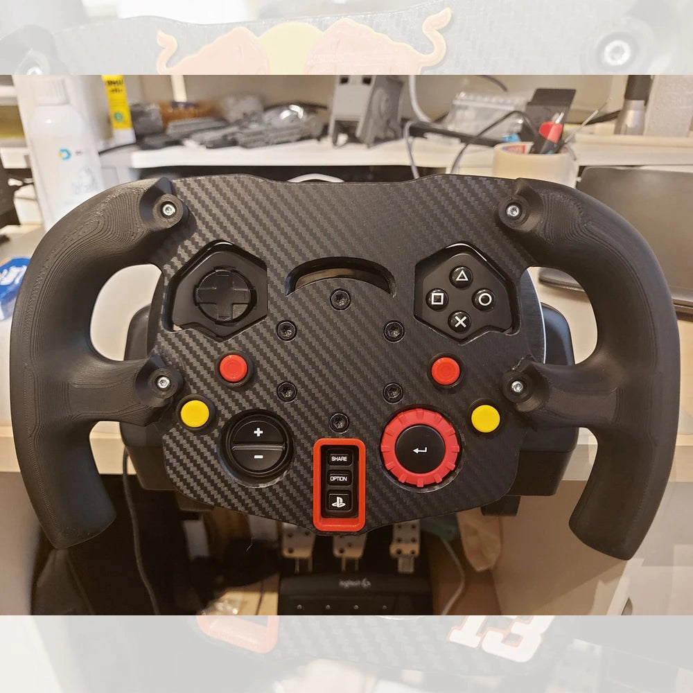 Custom 3D Print F1 Steering Wheel Mod Racing Sim kits for g29/g923 Game Panel Replacement Adapter