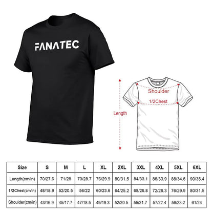 FANATEC T-Shirt graphic tee shirt oversized tees mens t shirt