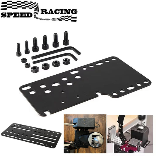 PC USB Handbrake Plate Drift Adapter Board Mount Bracket Plate For SIM Racing Game Logitech G25/27/29 T500 (ONLY Plate)