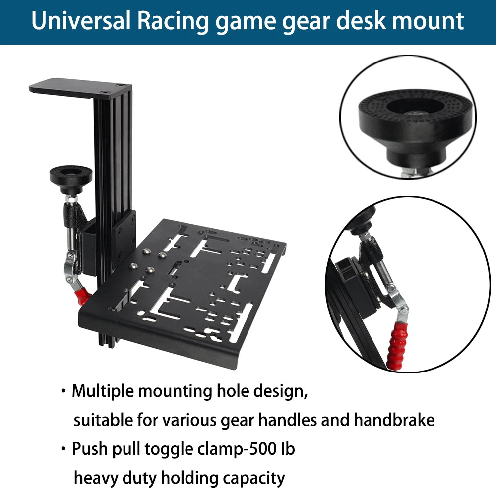 Racing Sim Shifter & Handbrake Desk Mount Clamp For Logitech G Driving Force Shifter, Thrustmaster TH8A/TSS, USB Handbrake