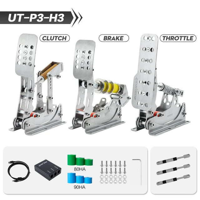 SIMJACK UT Pedals Sim Racing Pedals PC Racing Simulator Pressure Sensor  Load Cell  HE Hydraulic Pedal