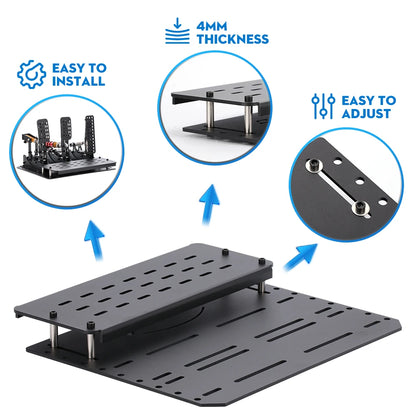 Sim Racing  pedal cockpit floor 3load cell wheel pedals For pc G27 G29  T300rs  Auto Driving Simulator