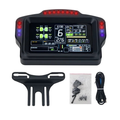 Simplayer DV480 PRO Dashboard Sim Racing Dash Display with 5" Screen & 16 RGB LEDs for Simagic Fanatec