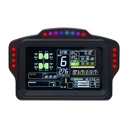 Simplayer DV480 PRO Dashboard Sim Racing Dash Display with 5" Screen & 16 RGB LEDs for Simagic Fanatec